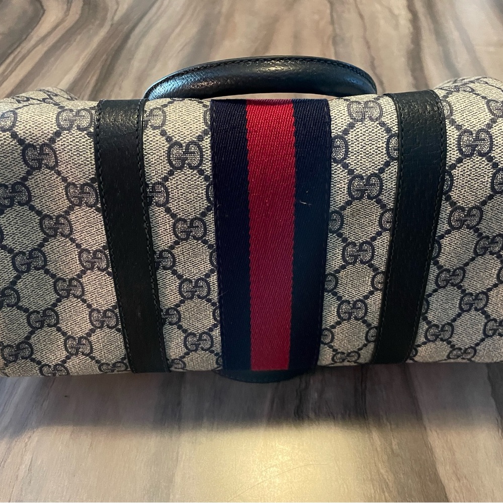 Classic Gucci Blue and Red Handbag - Picture 4 of 6